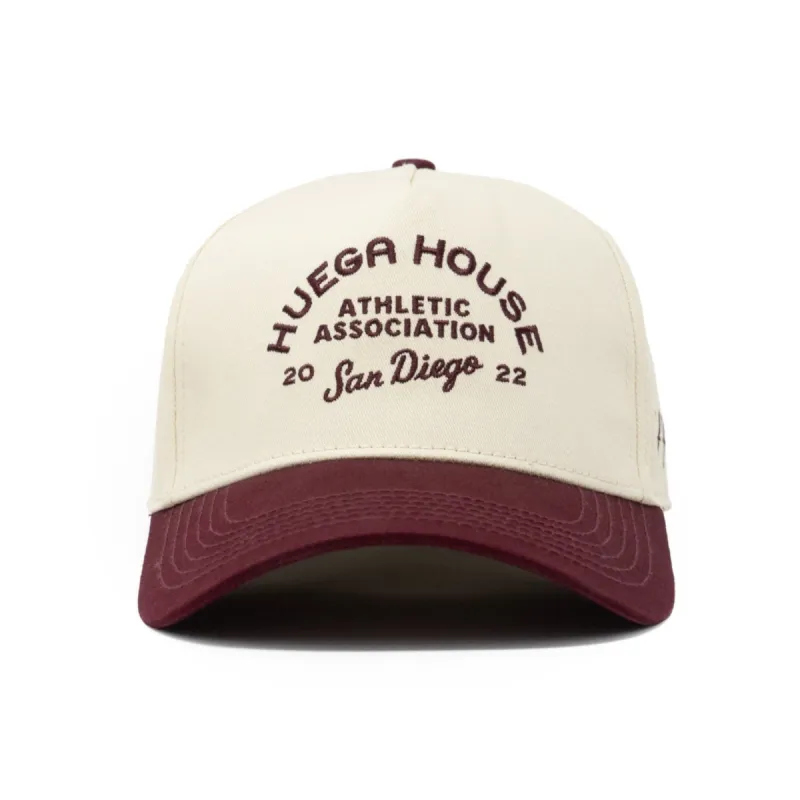 Athletic Association | Maroon & Natural Hat sold by Huega House
