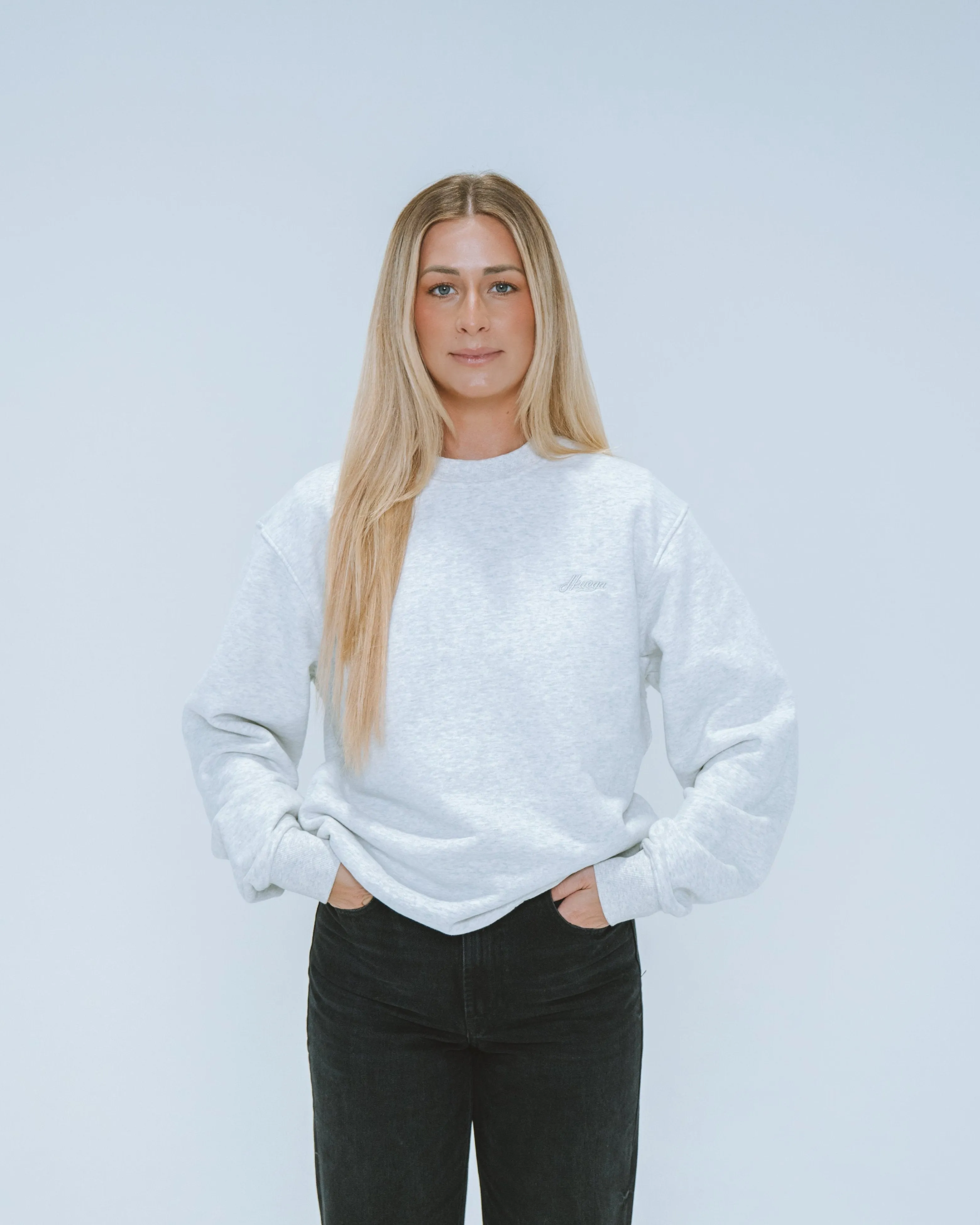 Essential Crewneck | Heather Grey sold by Huega House product image thumbnail 4