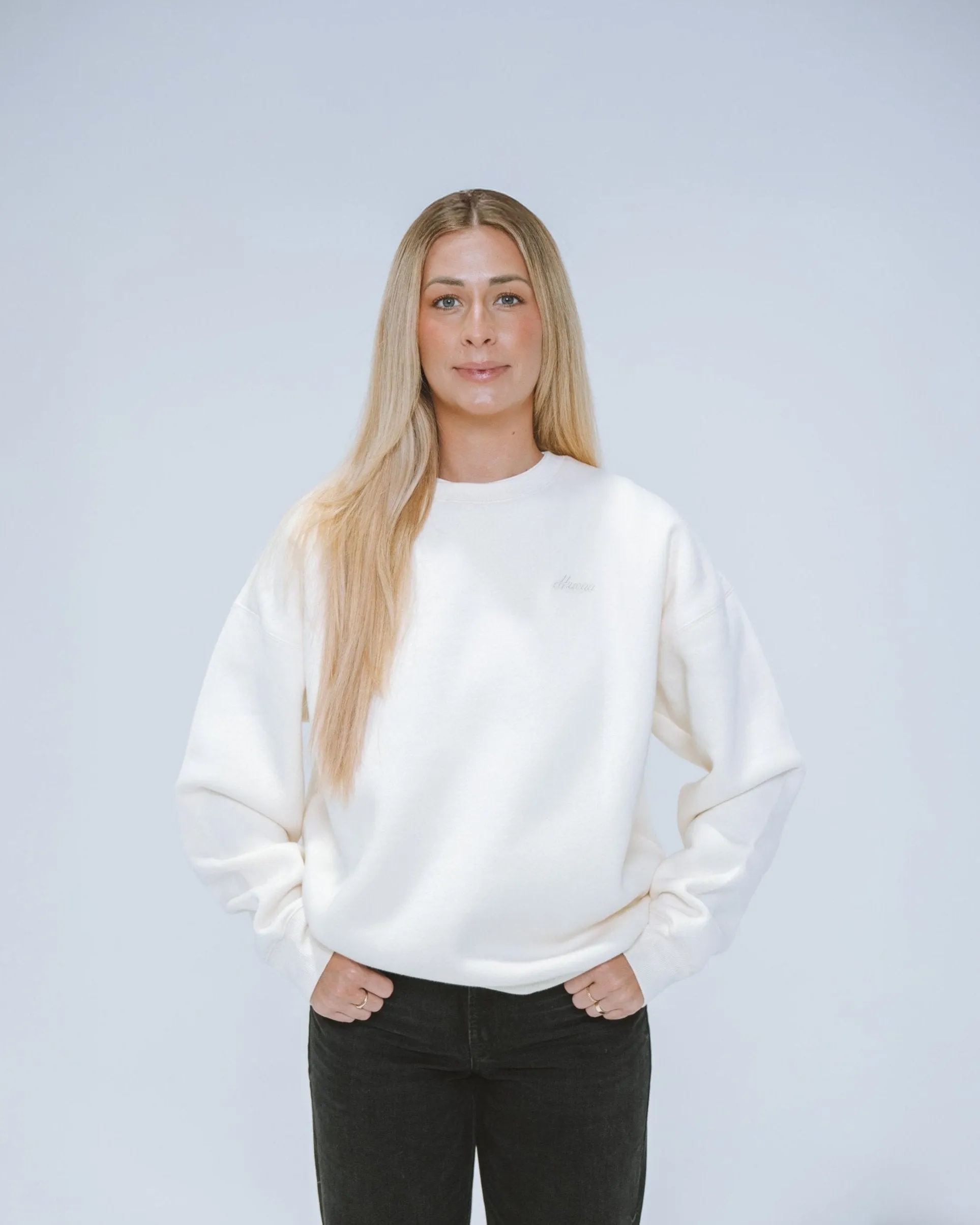 Essential Crewneck | Bone sold by Huega House product image thumbnail 4