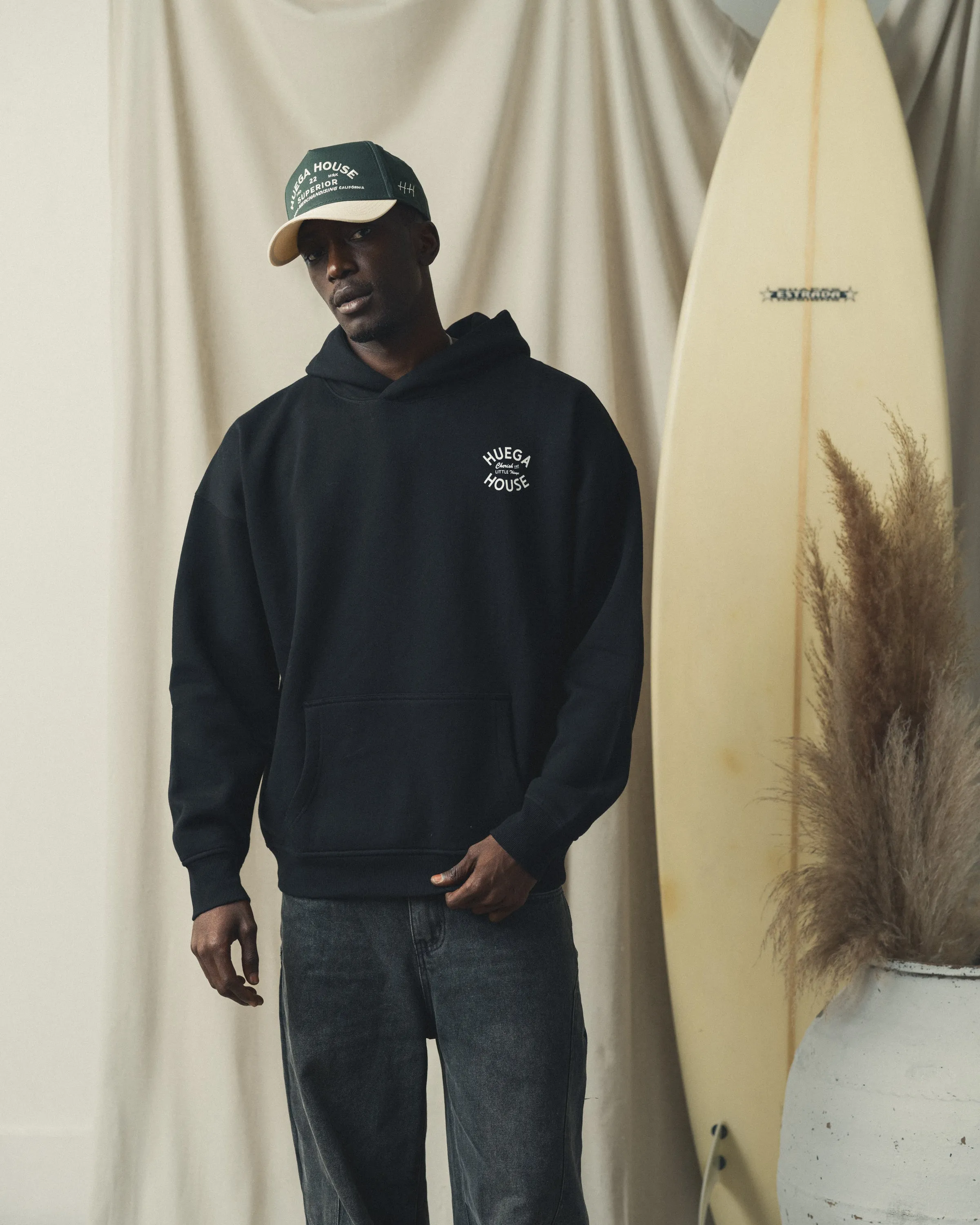 Signature Hoodie | Black sold by Huega House product image thumbnail 4