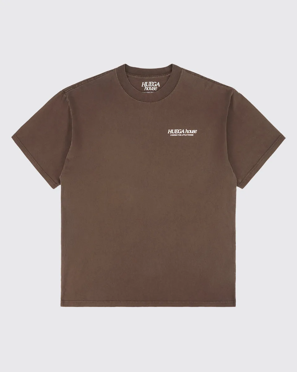Icon Heavy Faded Tee | Espresso sold by Huega House