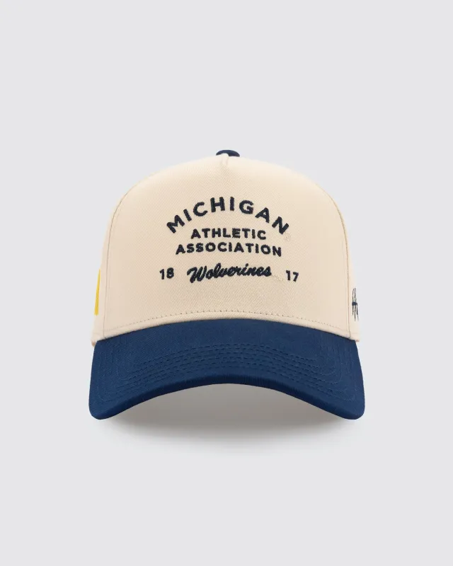 Athletic Association | Wolverines - Navy & Natural sold by Huega House