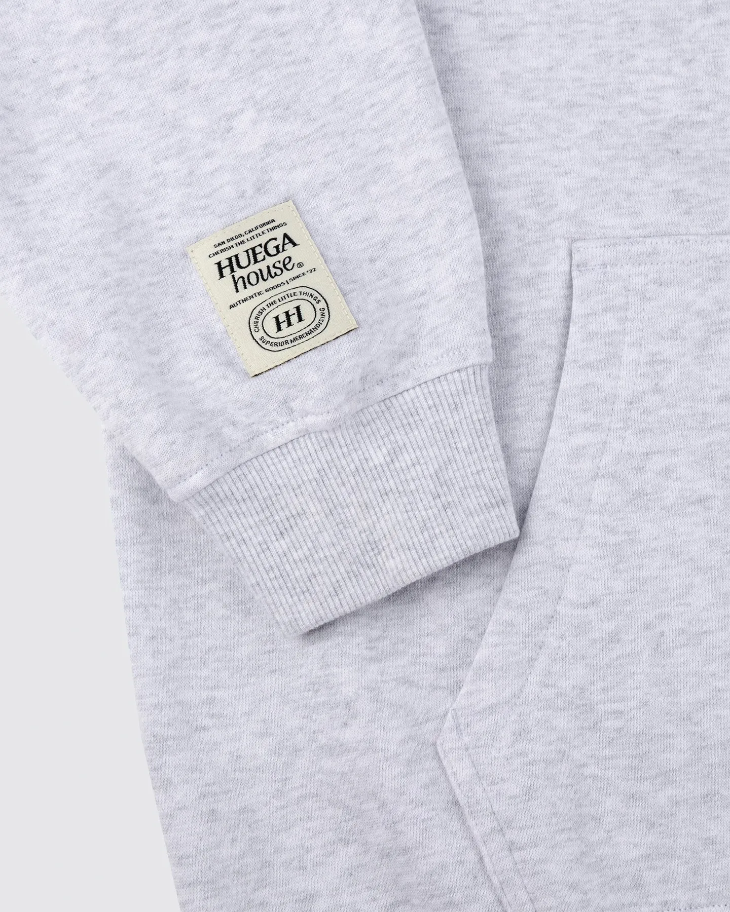 Track Hoodie | Heather Grey sold by Huega House product image thumbnail 4