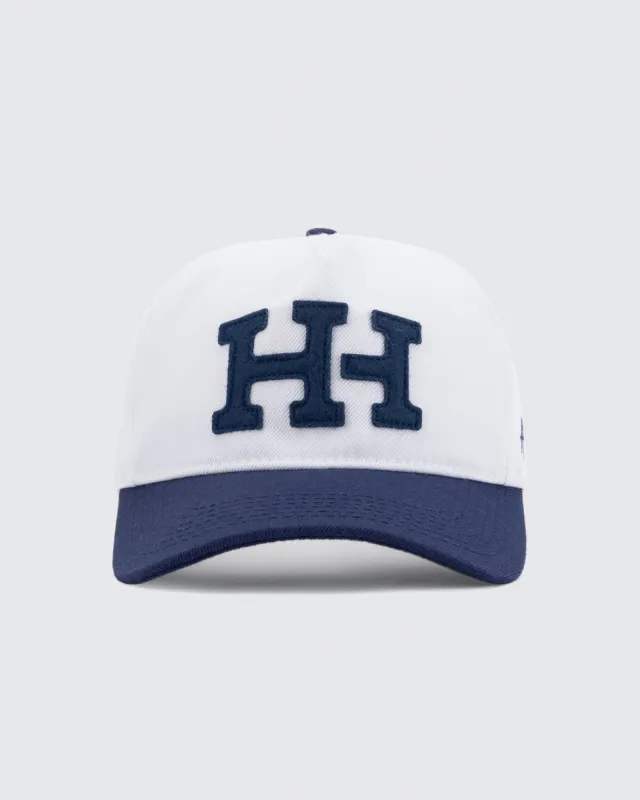 Letterman Hat | Navy & White made by Huega House