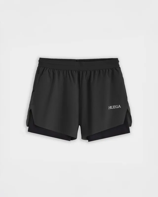 Men’s 5” Run Shorts | Black made by Huega House