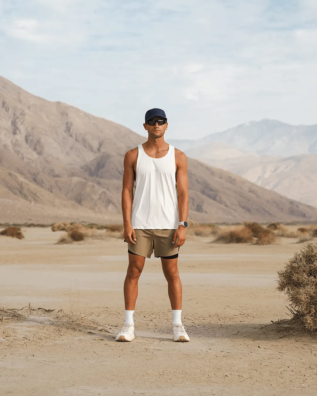 Men’s 5” Run Shorts | Taupe sold by Huega House product image thumbnail 2