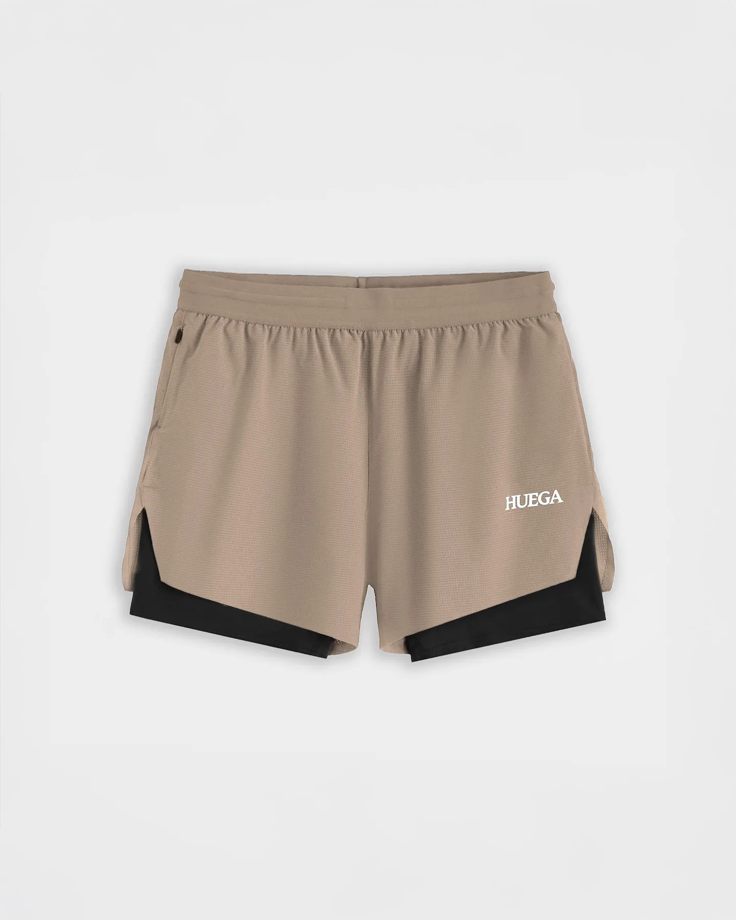 Men’s 5” Run Shorts | Taupe sold by Huega House