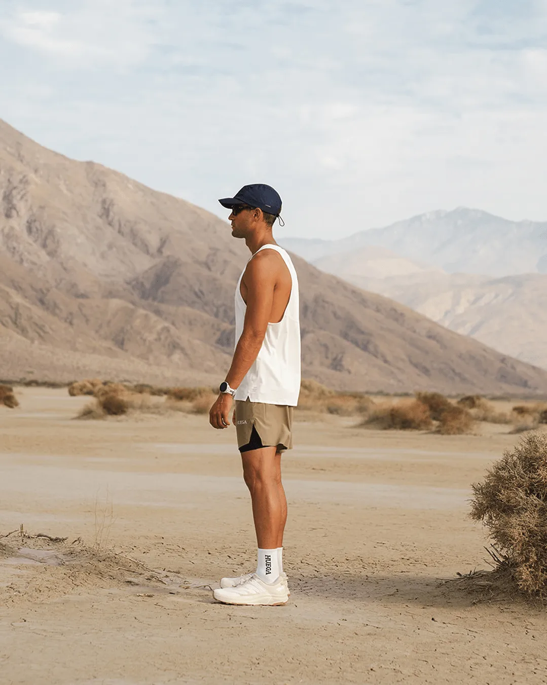 Men’s 5” Run Shorts | Taupe sold by Huega House product image thumbnail 3