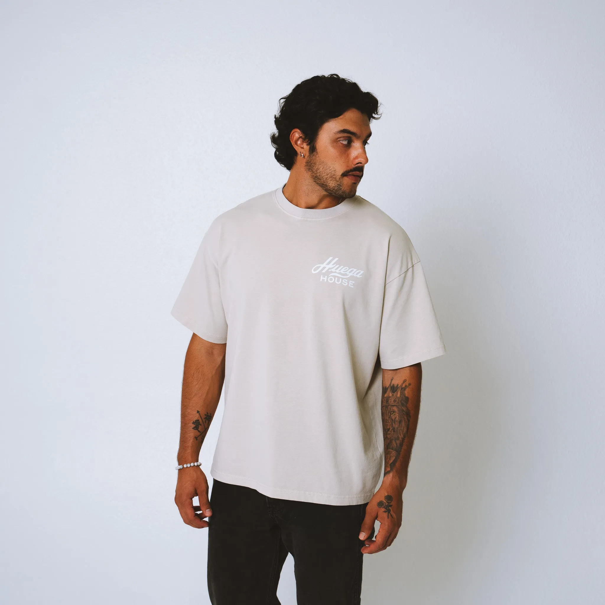 Beige T-shirt sold by Huega House product image thumbnail 5