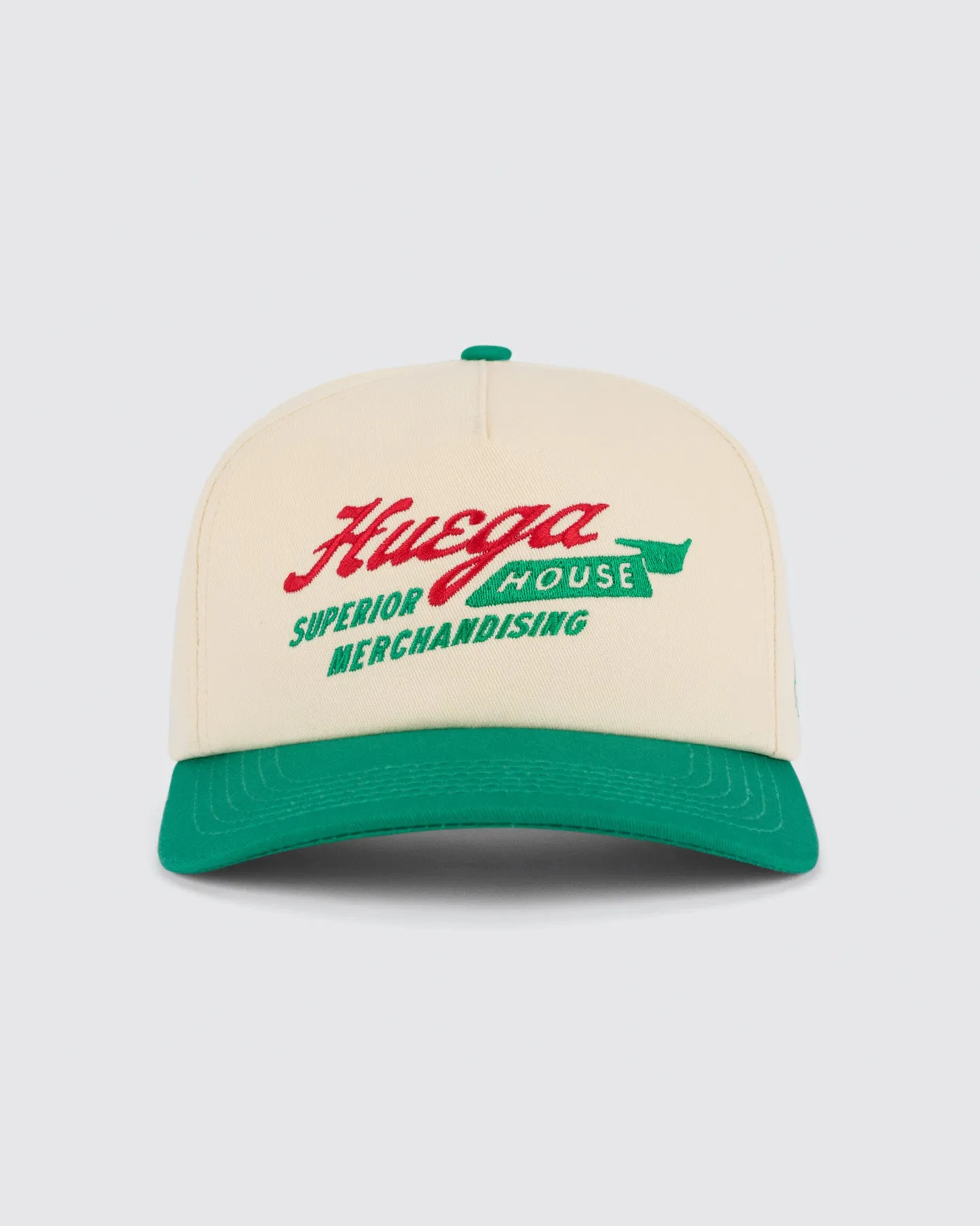 Odyssey | Kelly Green & Natural Hat sold by Huega House