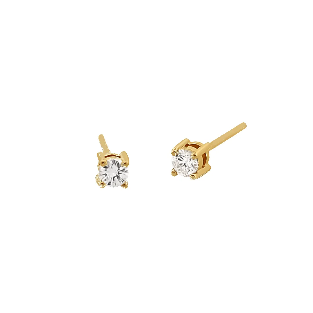 14K Classic Diamond Stud Earrings sold by IceLink product image thumbnail 4