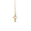 Pearl Cross Necklace (Sample Sale) sold by IceLink