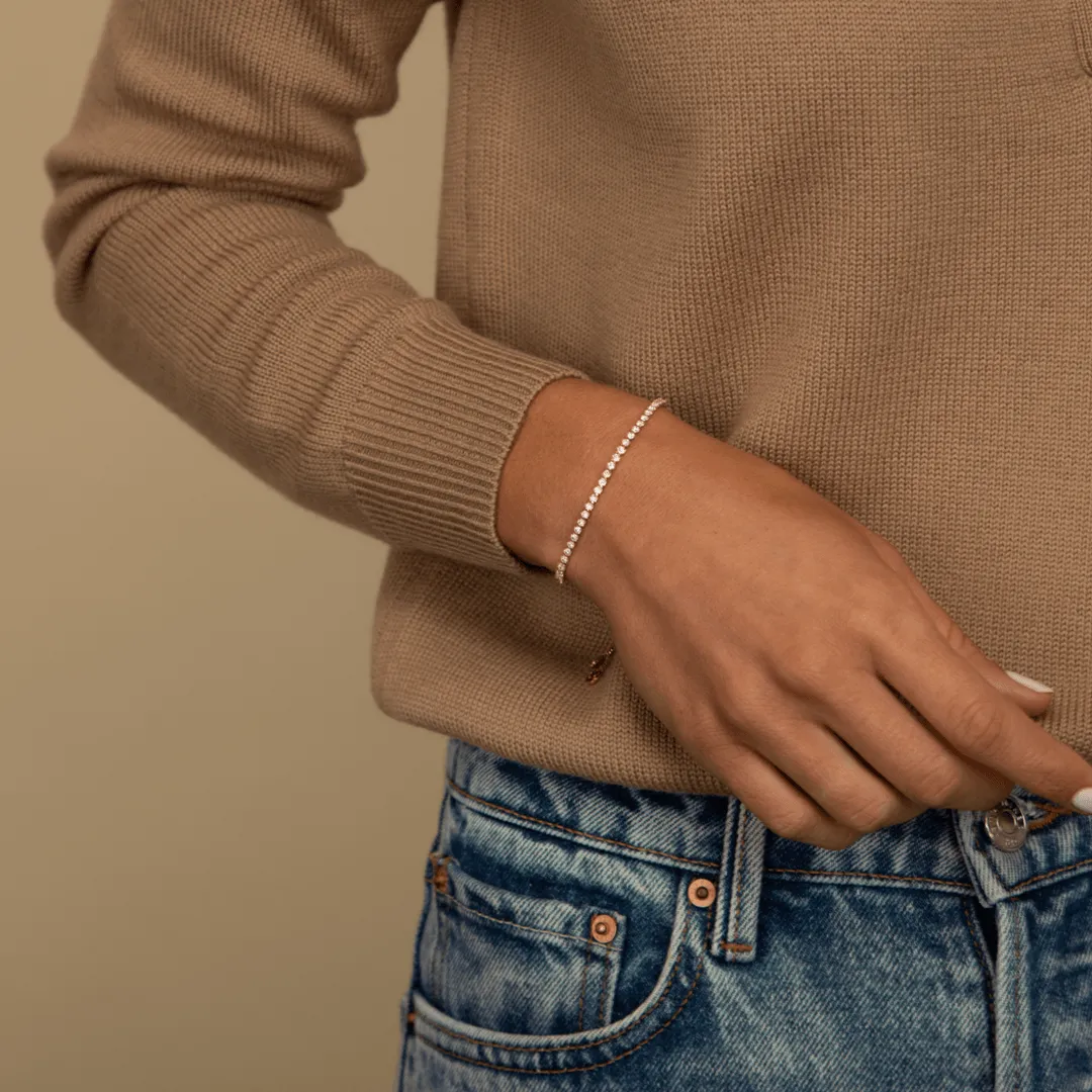 Mini Adjustable Tennis Bracelet sold by IceLink product image thumbnail 2