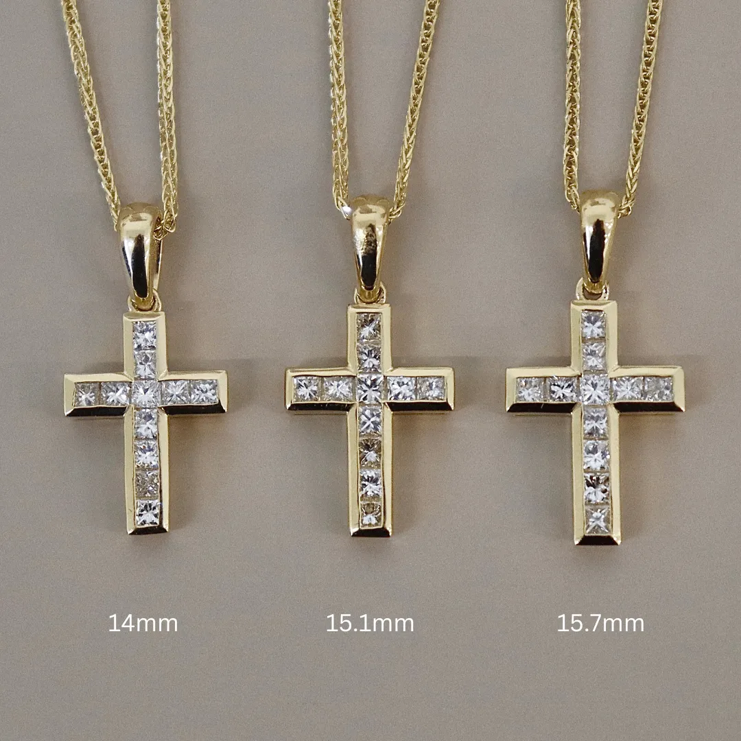 14K Glory Diamond Cross Pendant 15.1mm sold by IceLink product image thumbnail 2