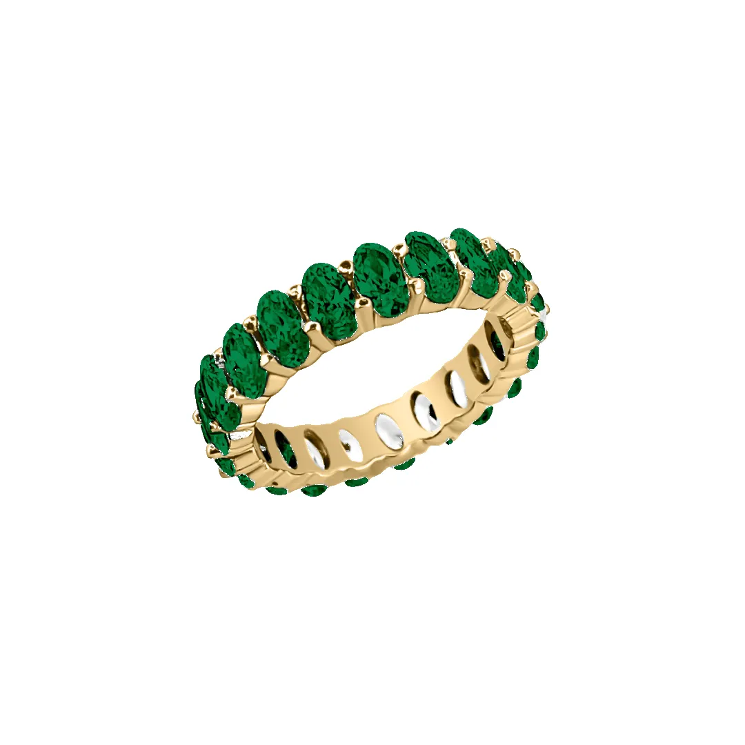 Amor Sui Emerald Oval Eternity Ring sold by IceLink