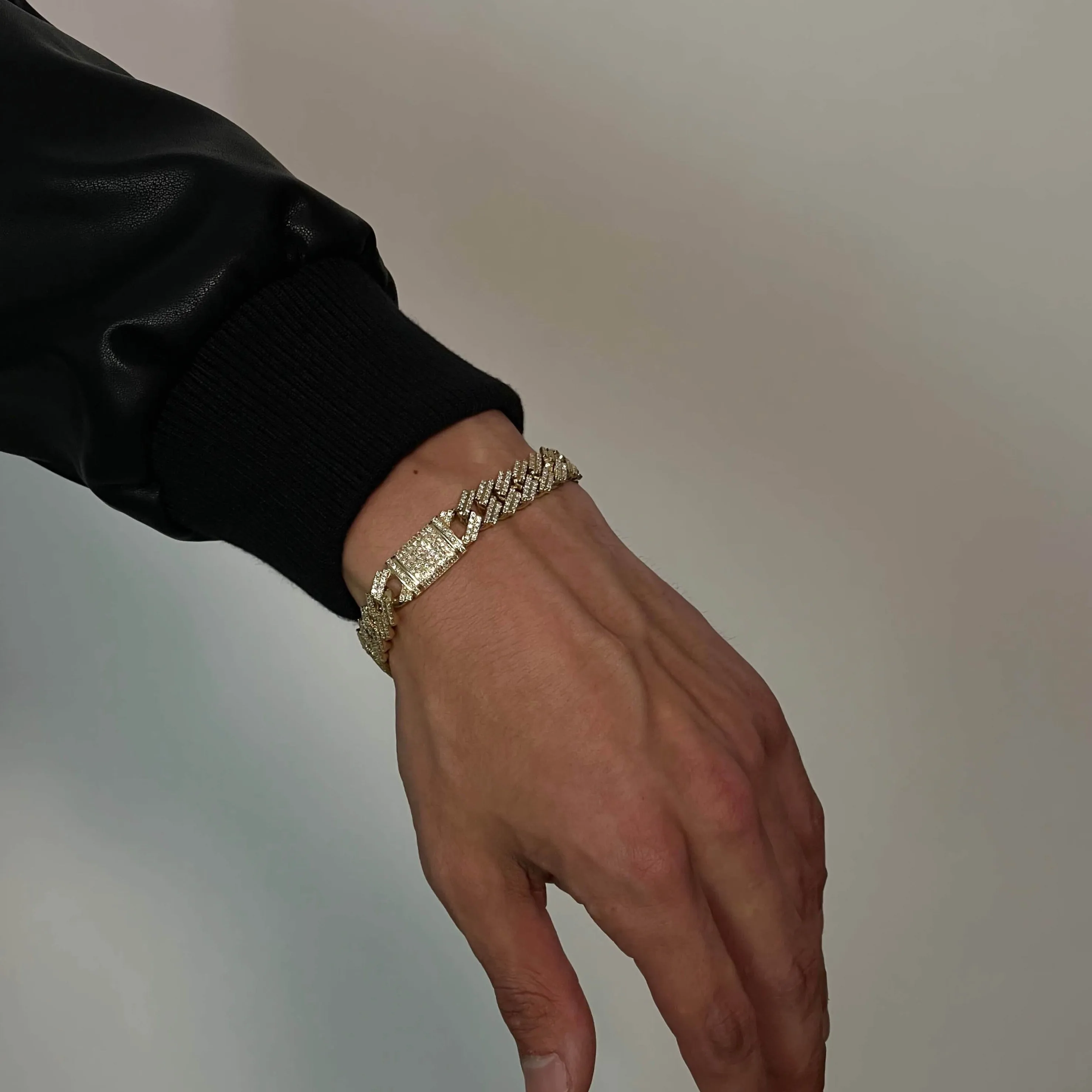 14K Miami XL Link ID Diamond Bracelet sold by IceLink product image thumbnail 2