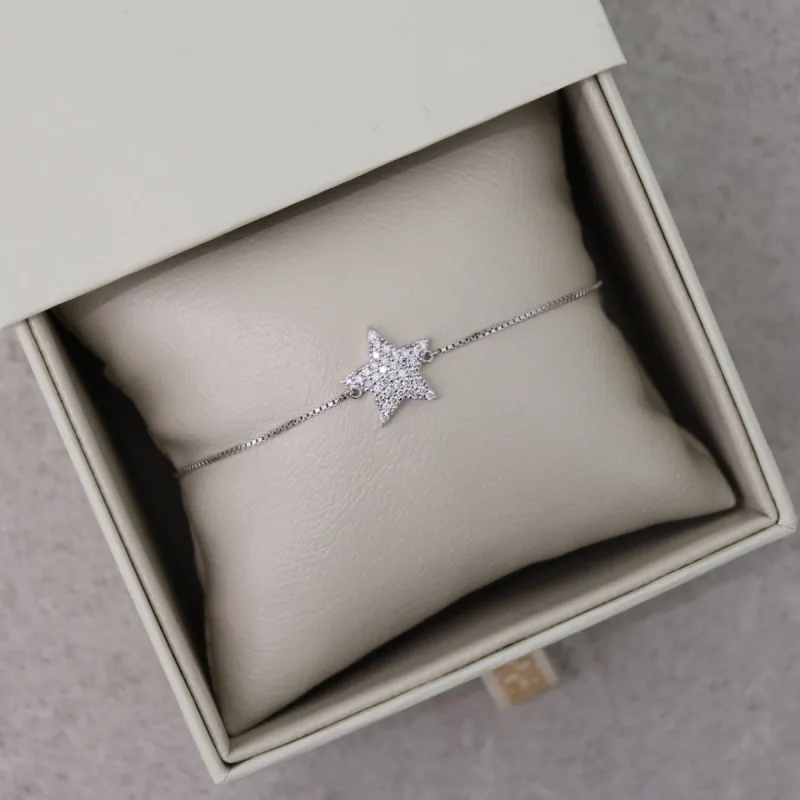 14K Star Diamond Bracelet (Sample Sale) sold by IceLink
