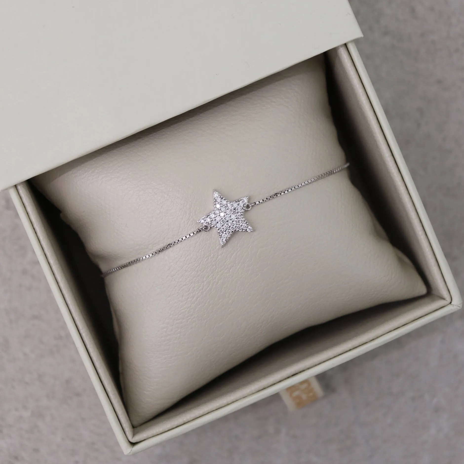 14K Star Diamond Bracelet (Sample Sale) sold by IceLink