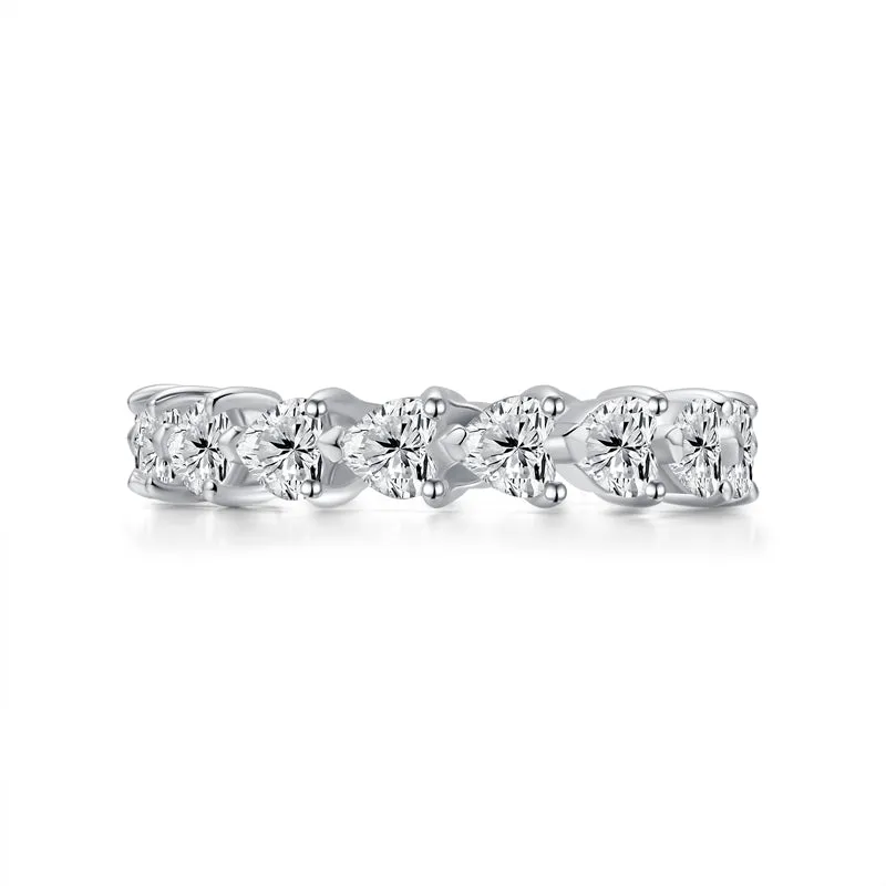 14K Heart Eternity Ring sold by IceLink product image thumbnail 3