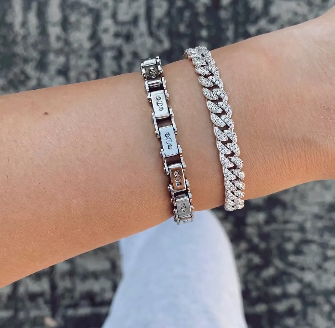 Steel 6MM Bicycle Bracelet sold by IceLink product image thumbnail 3