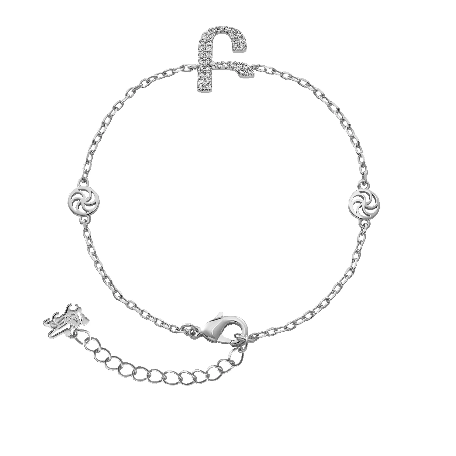 Silver Armenian Initial Bracelet (Sample Sale) sold by IceLink