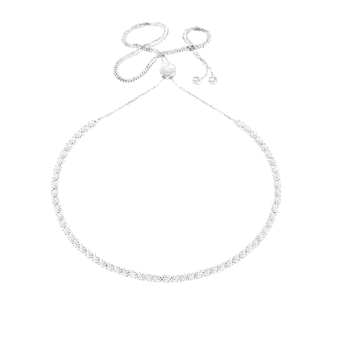 Classic Adjustable Tennis Necklace sold by IceLink product image thumbnail 3