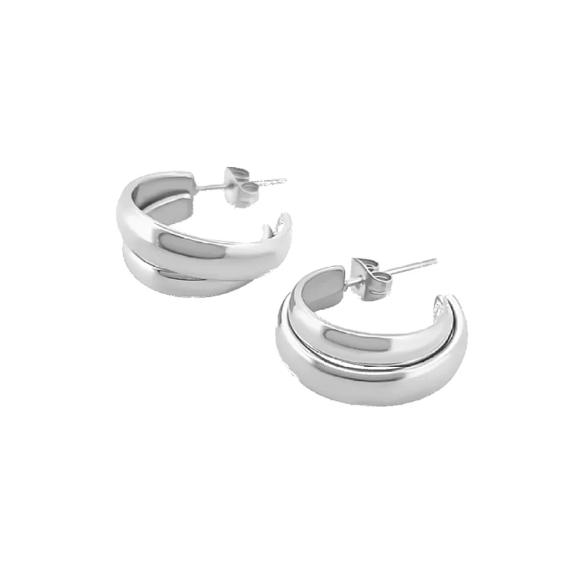 Double Hoop Earrings made by IceLink