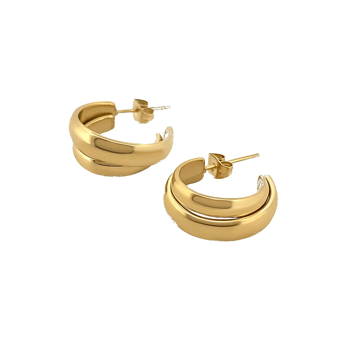 Double Hoop Earrings sold by IceLink product image thumbnail 2