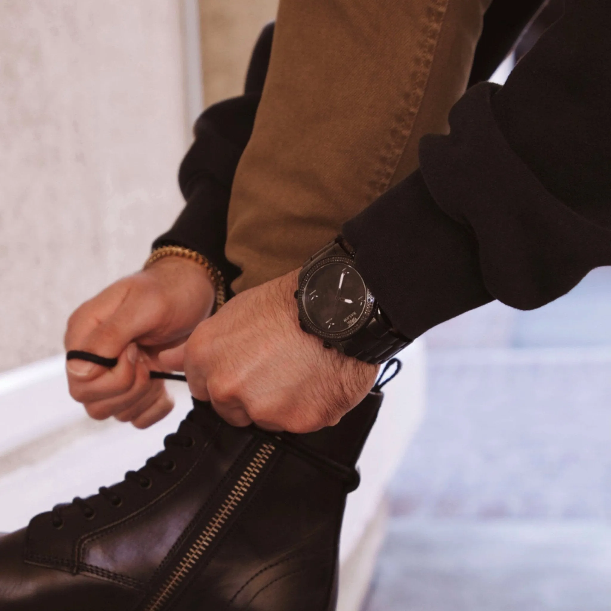 Marco Polo Black 5 Time Zone Watch (sample sale) sold by IceLink product image thumbnail 5