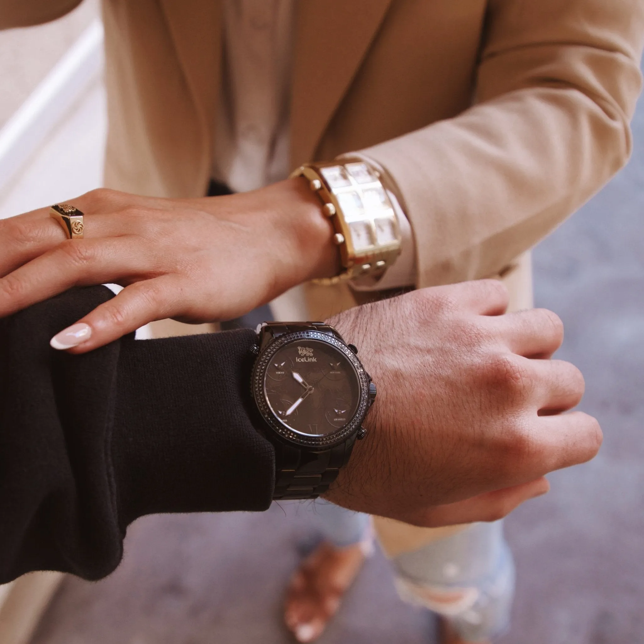 Marco Polo Black 5 Time Zone Watch (sample sale) sold by IceLink product image thumbnail 2