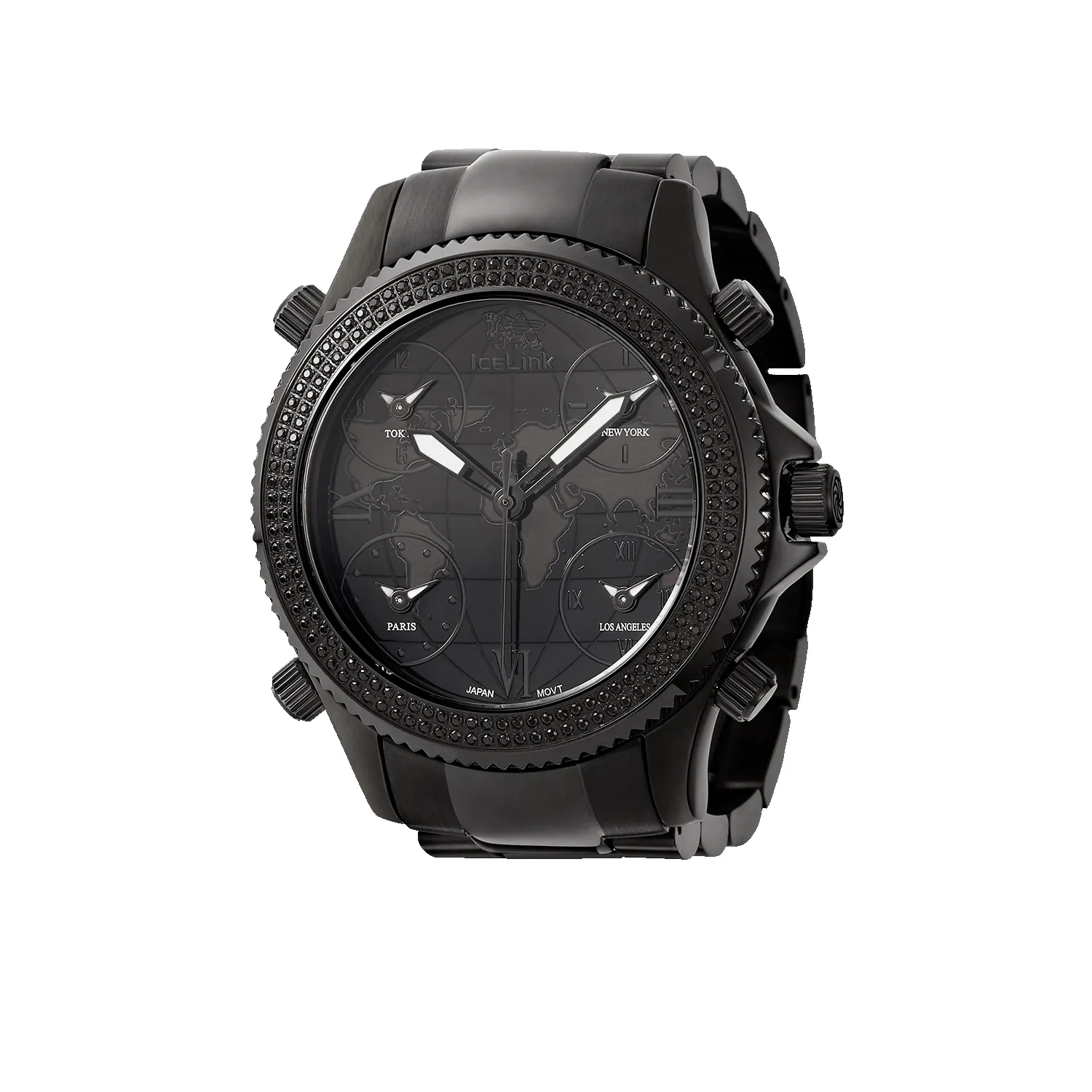 Marco Polo Black 5 Time Zone Watch (sample sale) sold by IceLink