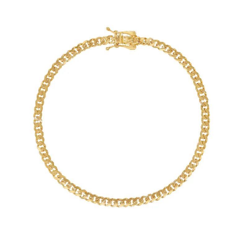 14K 3mm Miami Link Cuban Bracelet sold by IceLink