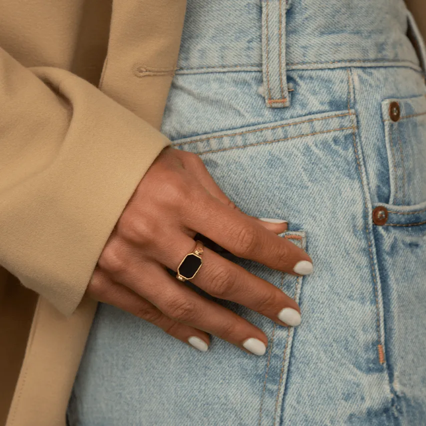 Black Onyx Ring (Sample Sale) sold by IceLink product image thumbnail 2