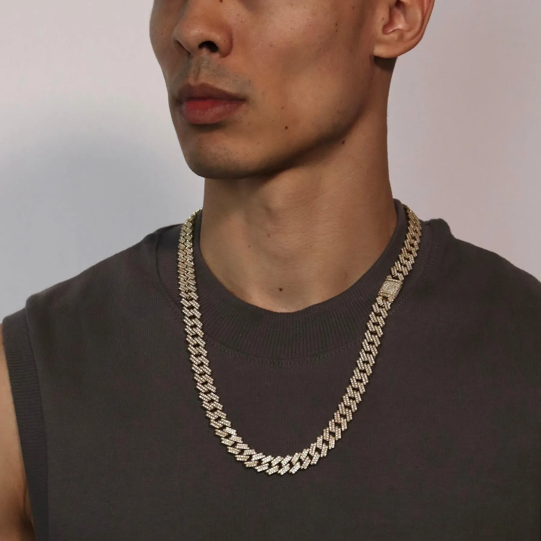 14K Miami Cuban XL Link ID Diamond Chain sold by IceLink product image thumbnail 2