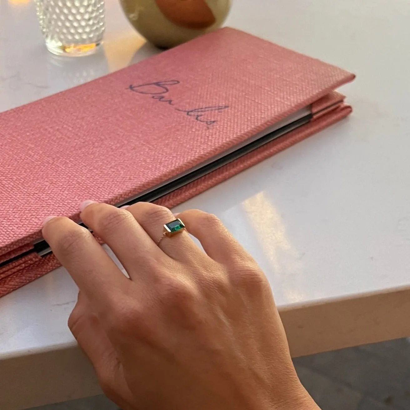 14K Emerald Chain Ring sold by IceLink product image thumbnail 3