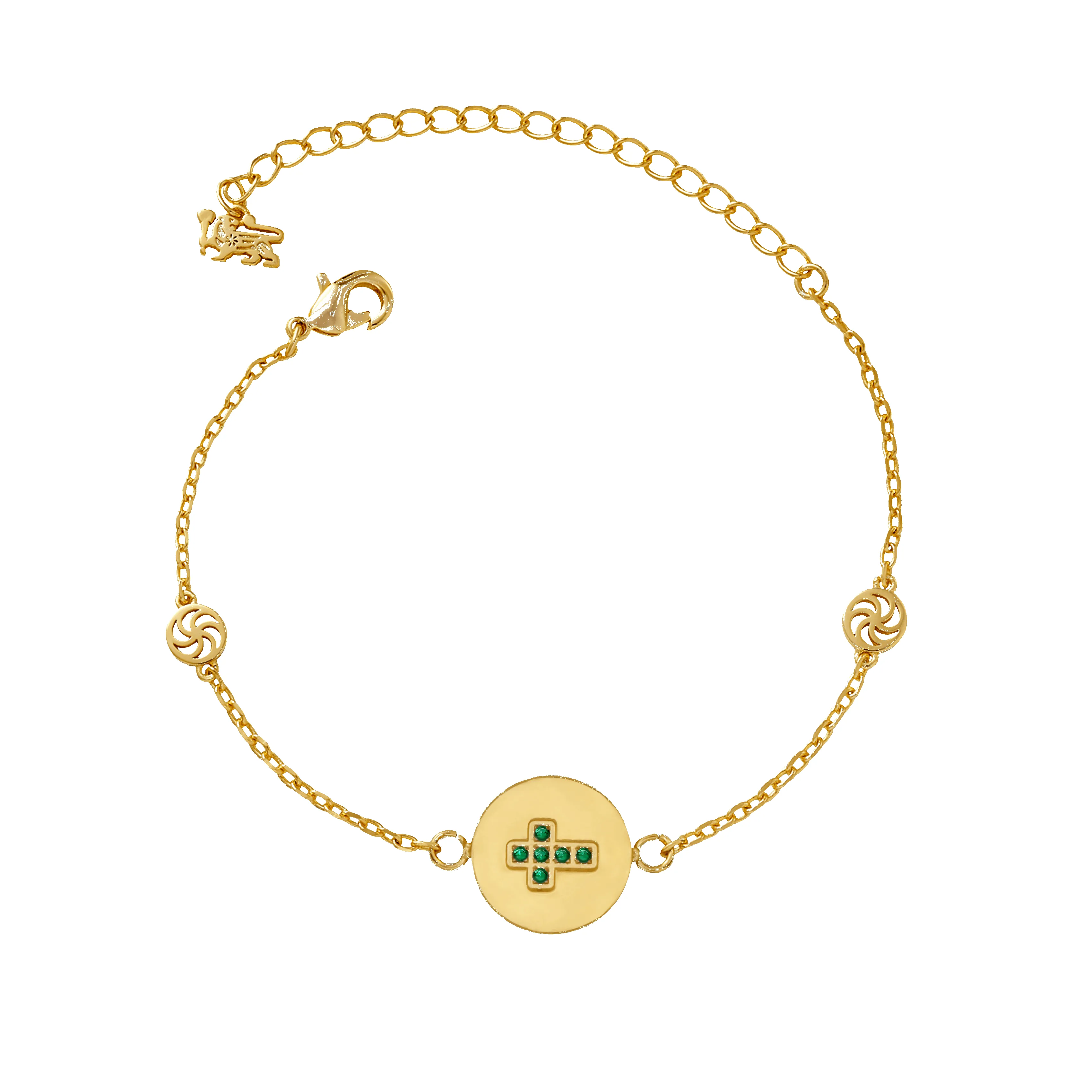 Birthstone Cross Bracelet sold by IceLink
