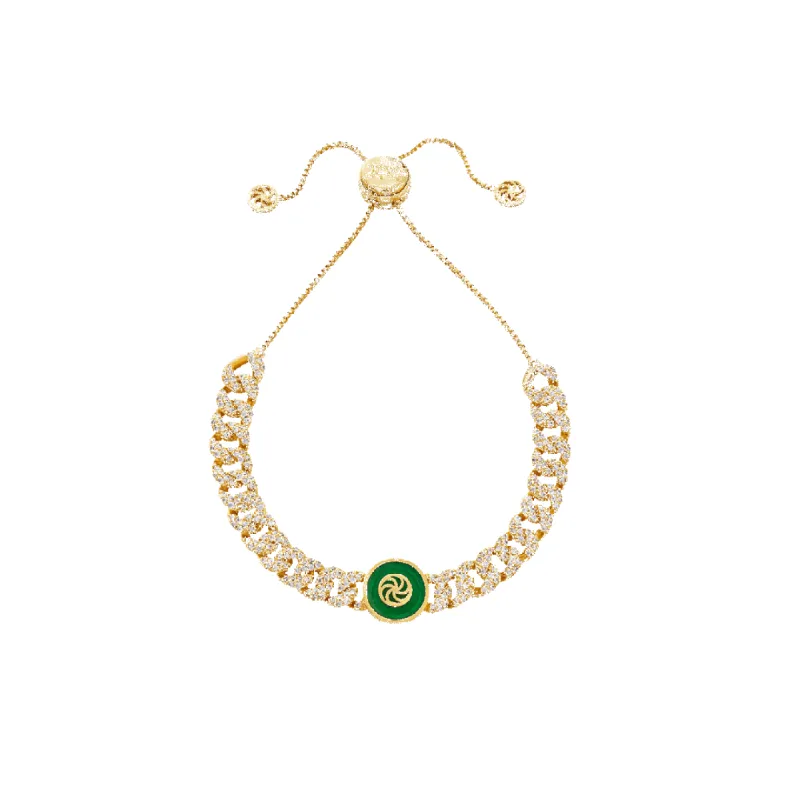 Jade Cuban Bracelet sold by IceLink