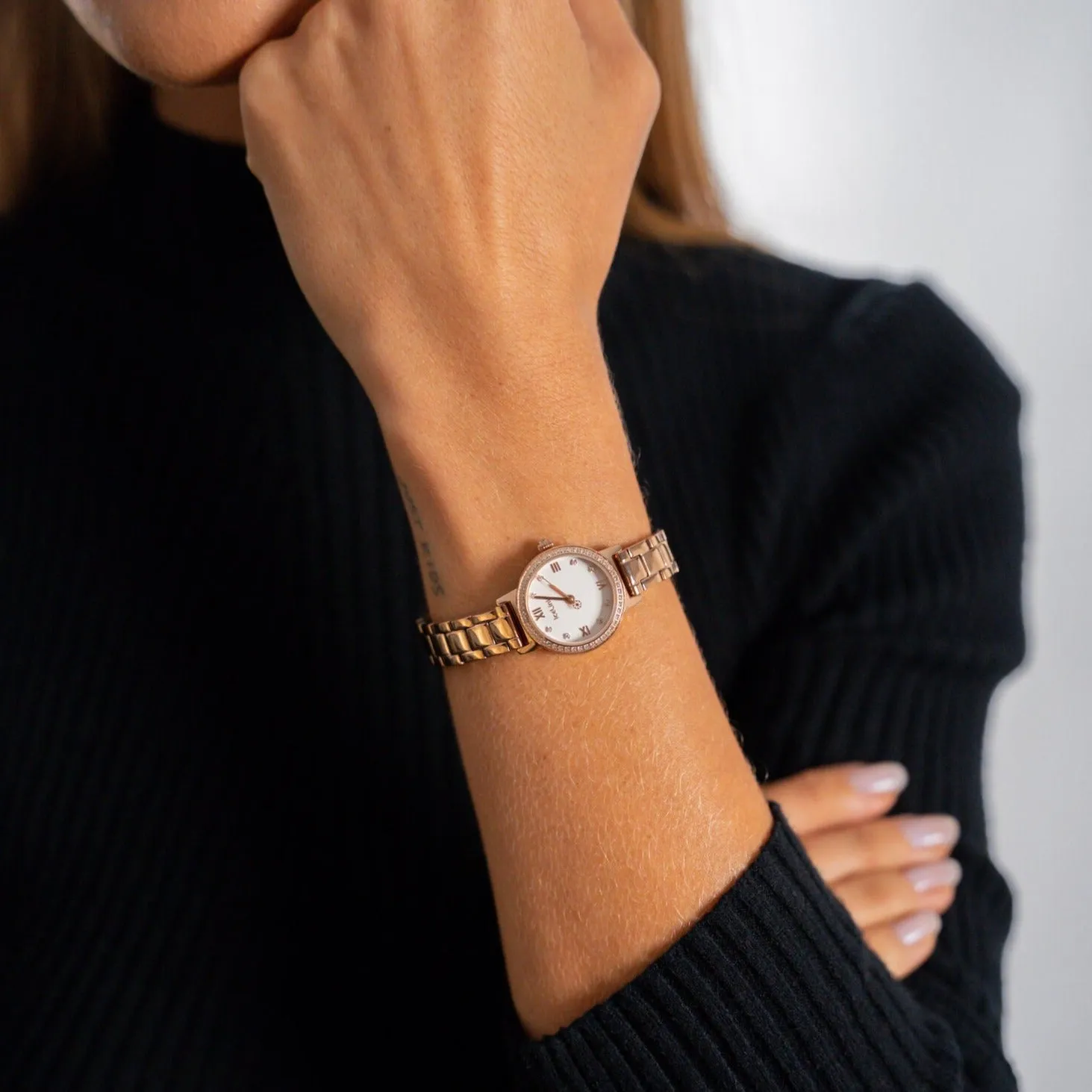 Uptown 23.5mm Rose Gold Diamond Watch (sample sale) sold by IceLink product image thumbnail 3