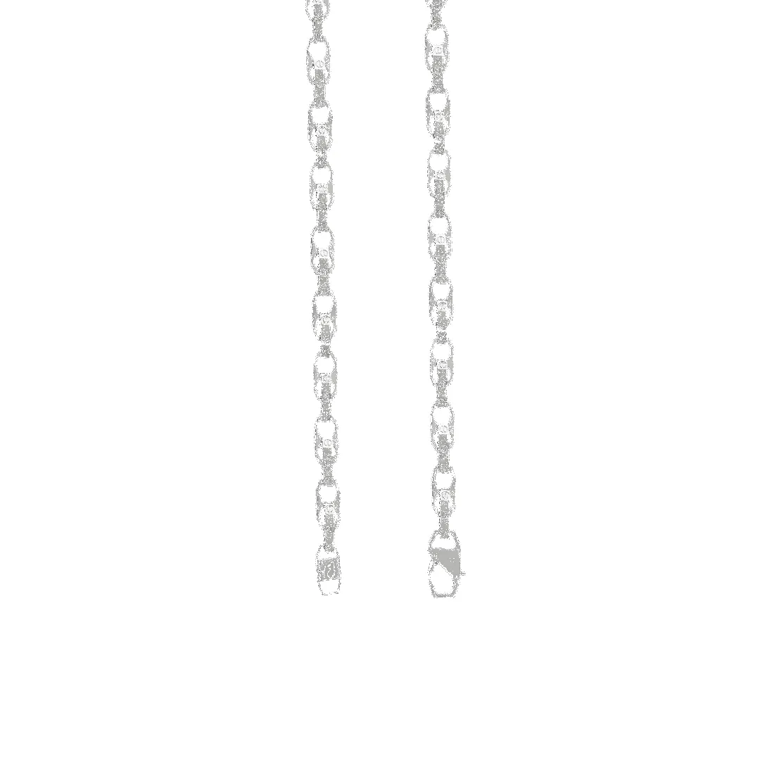 14K White Gold Titan Link Chain Necklace sold by IceLink product image thumbnail 3