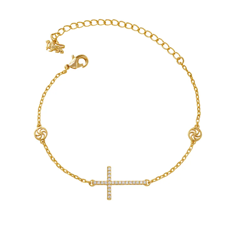 Sideways Cross Bracelet sold by IceLink