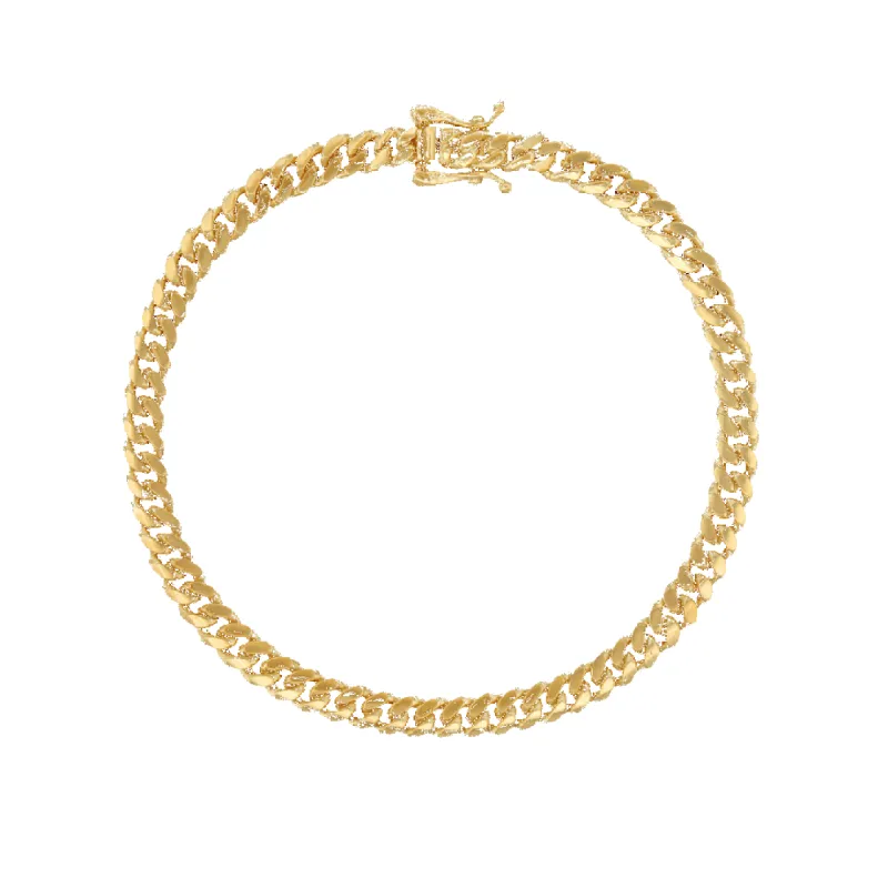 14K 4mm Miami Cuban Link Bracelet sold by IceLink
