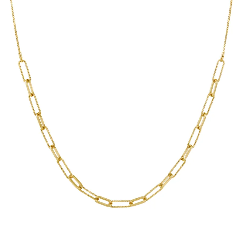 Angie Paperclip Necklace sold by IceLink