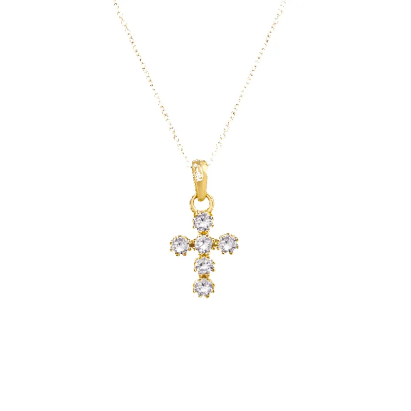 14K Cross Necklace sold by IceLink