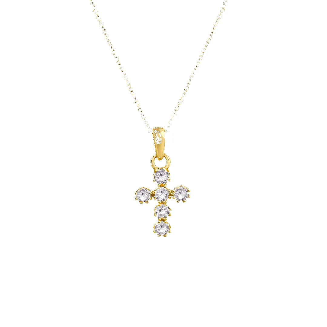 14K Cross Necklace sold by IceLink