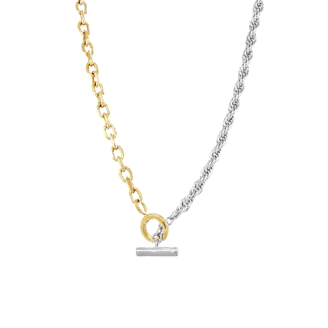 Two-Tone Chain Necklace (Sample Sale) sold by IceLink product image thumbnail 2