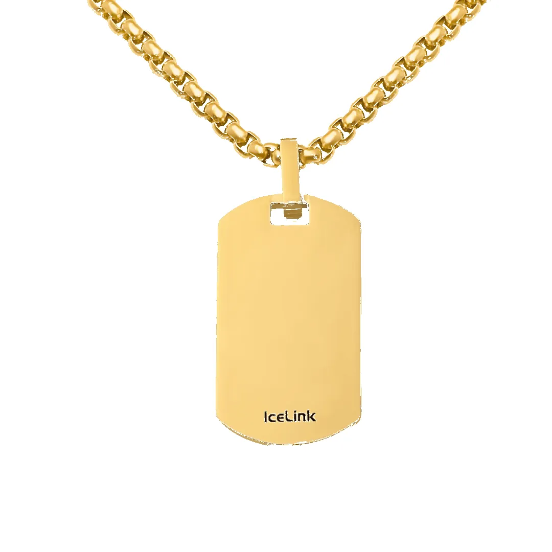 Drake Dog Tag Necklace (Sample Sale) sold by IceLink product image thumbnail 5