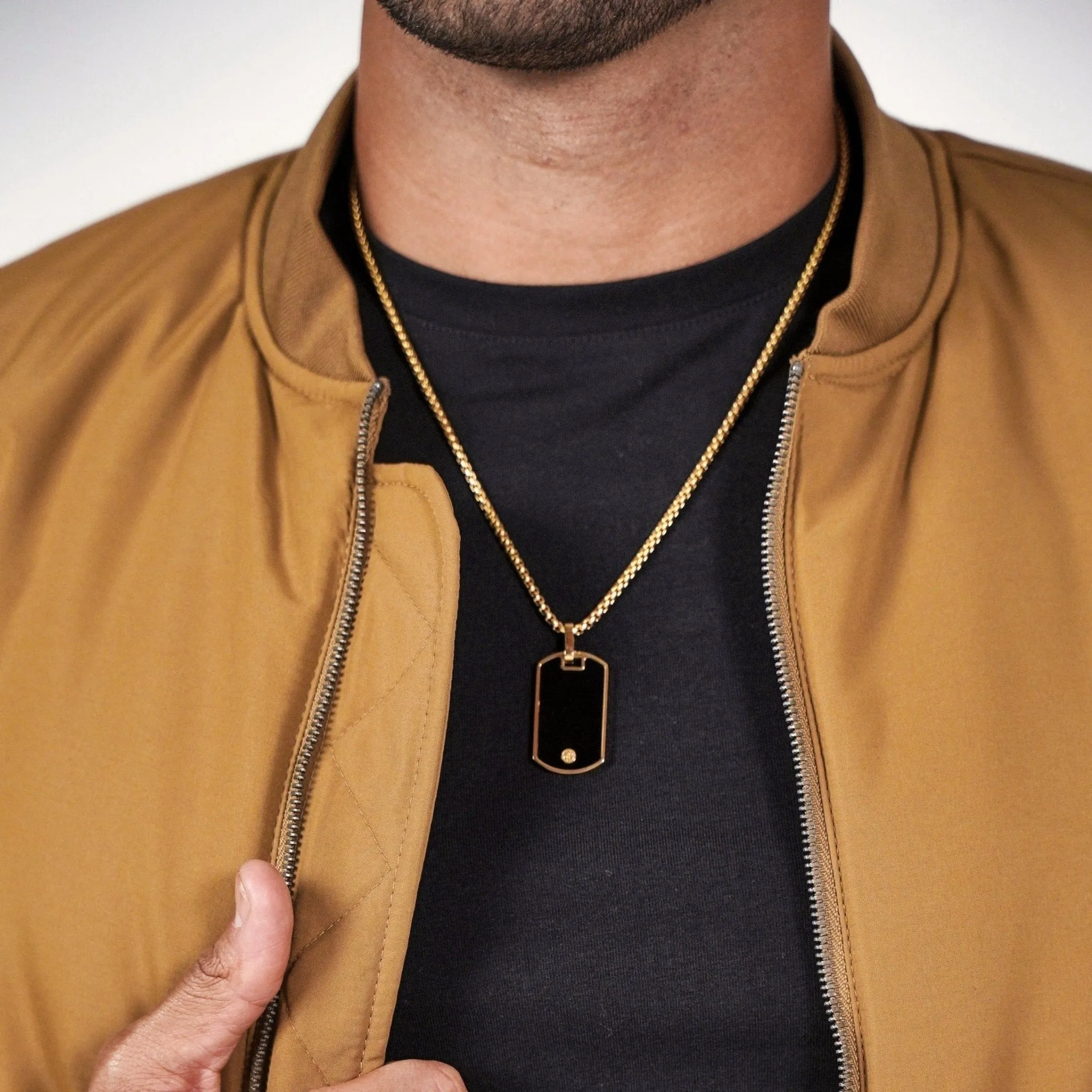 Drake Dog Tag Necklace (Sample Sale) sold by IceLink product image thumbnail 2
