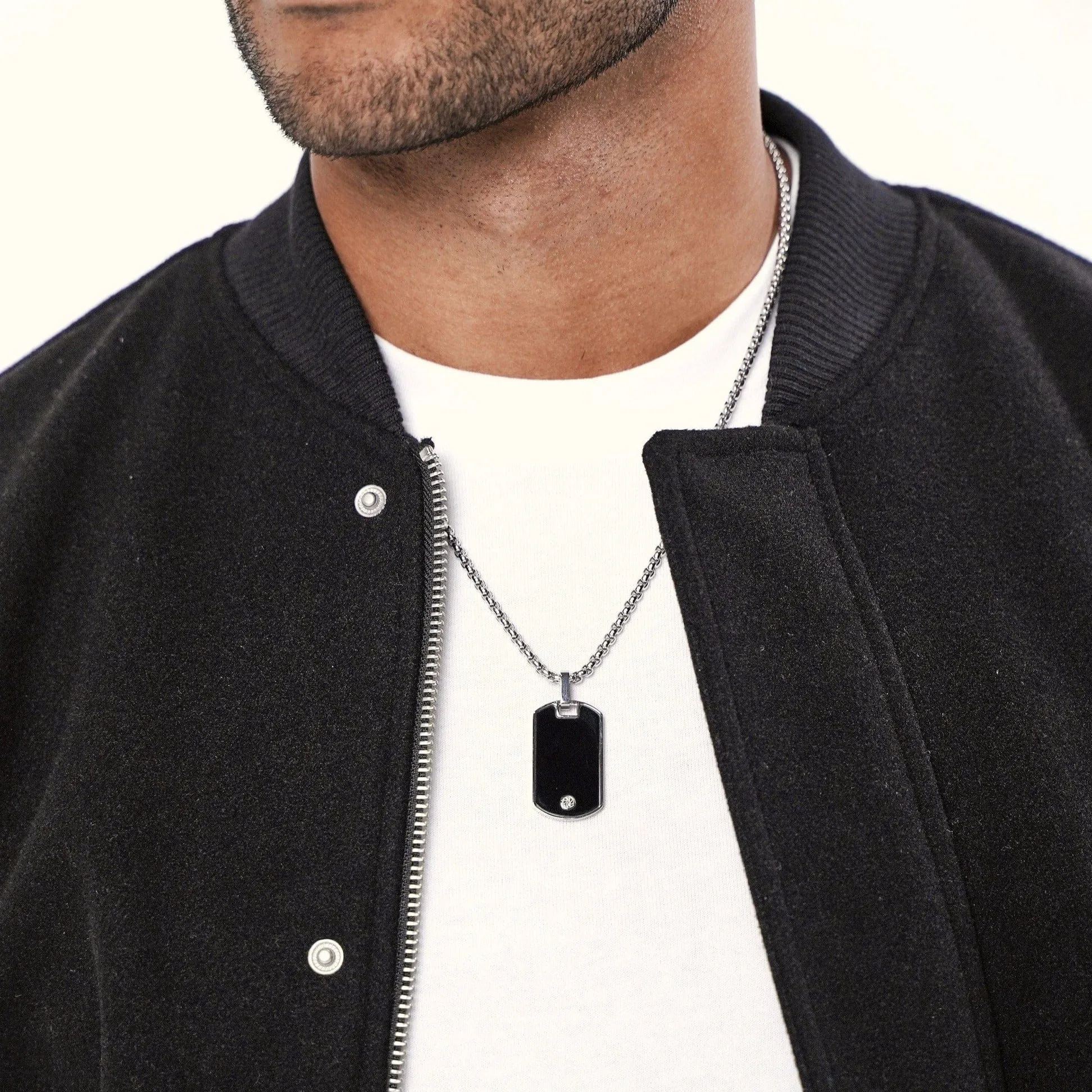 Drake Dog Tag Necklace (Sample Sale) sold by IceLink product image thumbnail 3