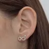14K Infinity Diamond Studs (Sample Sale) sold by IceLink