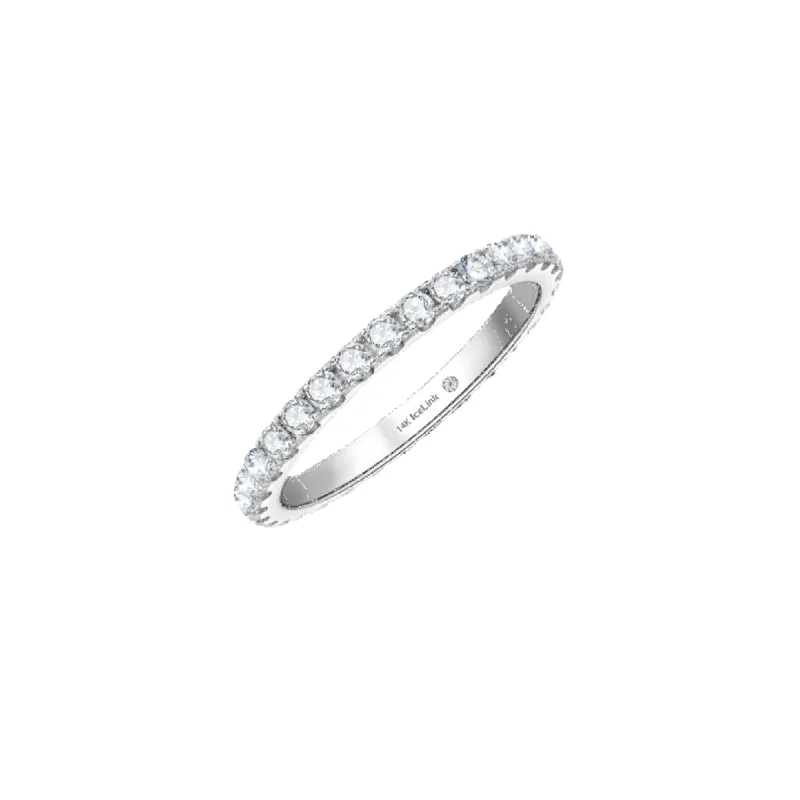14K Classic Eternity Moissanite Ring sold by IceLink